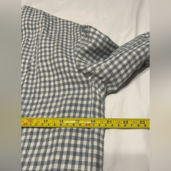 Madewell Linen Collarless Blazer in Gingham Check - Picture 12 of 15